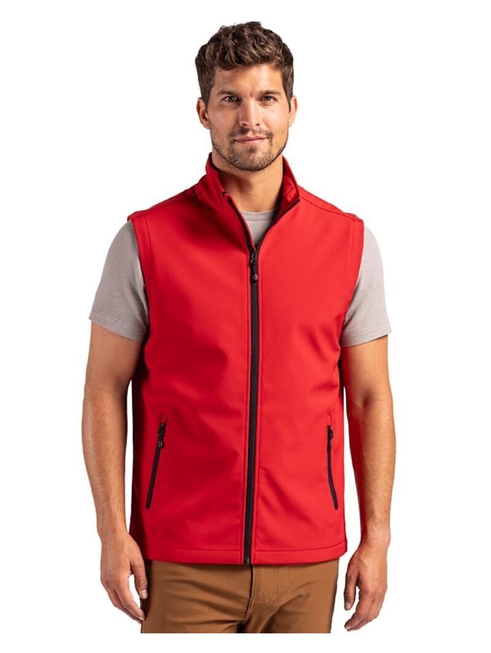 Calvin Klein Infinite Stretch Soft Shell Vest (S) men's, red